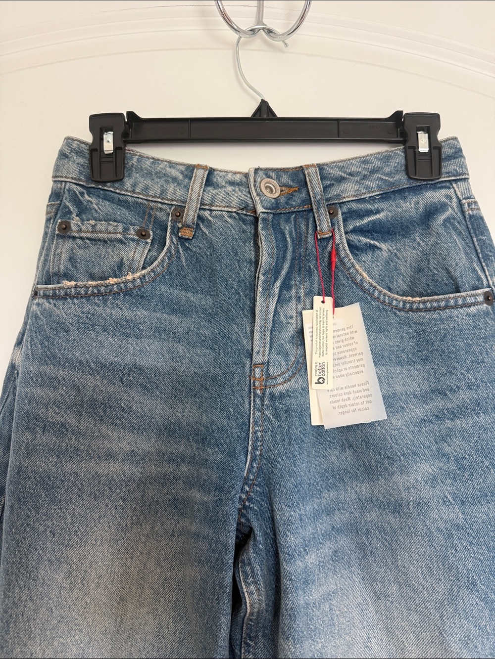 BDG Blue Wide Leg Barrel Jeans - Picture 3 of 8